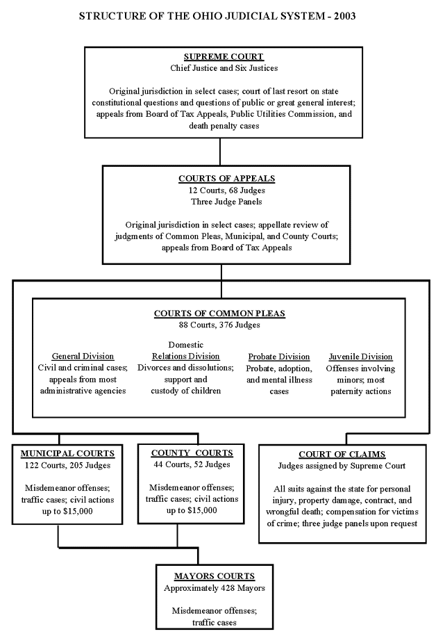 Ohio State Court System Diagram